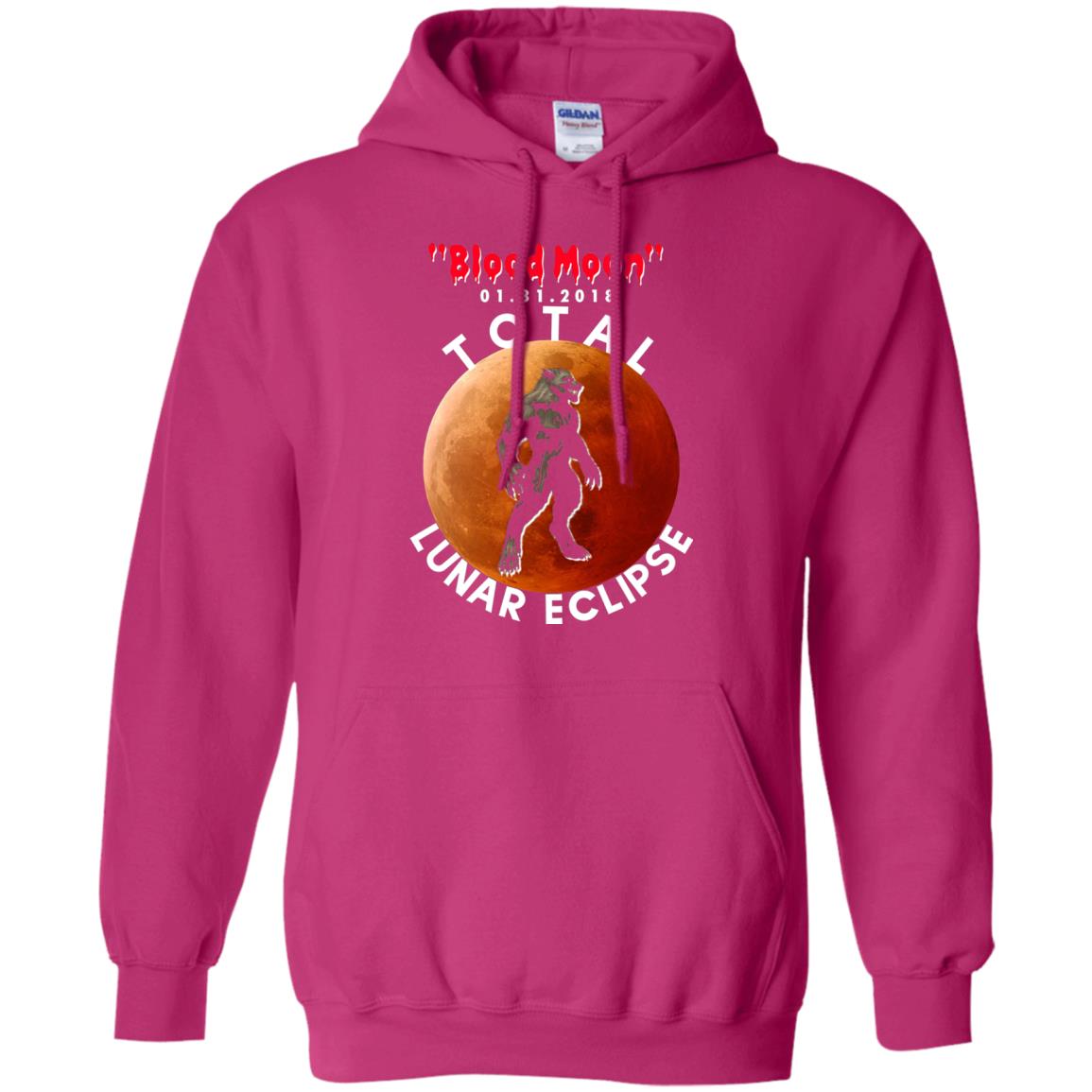 Best Total Lunar Eclipse Shirt 2018 - Blood Moon Werewolf T-shirt Heliconia