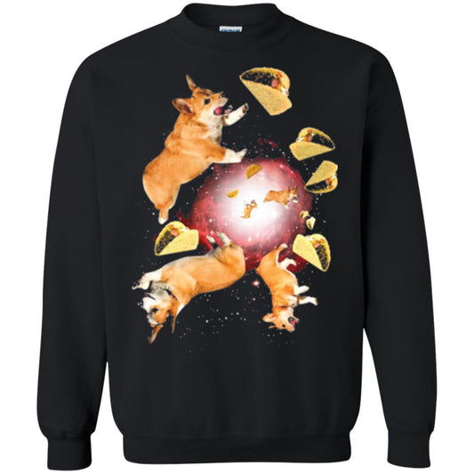 Corgi Love Tacos T-shirt Black