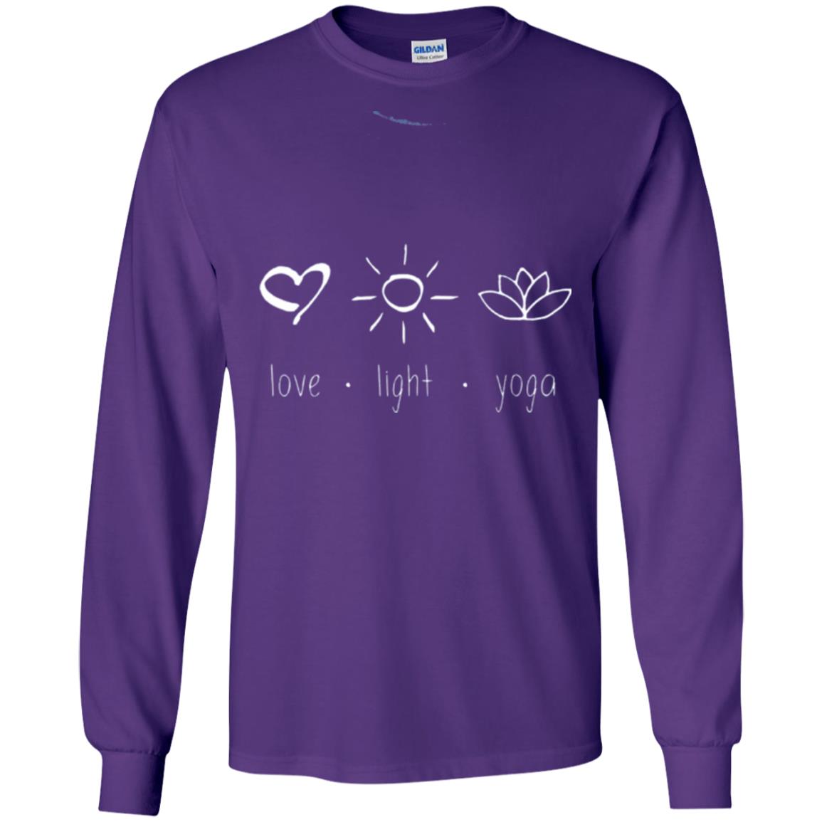 Yoga Lovers T-shirt Love Light Yoga Purple