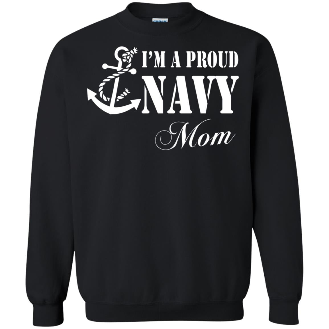 Pride Military Mother Shirt Im A Proud U.s. Navy Mom Black