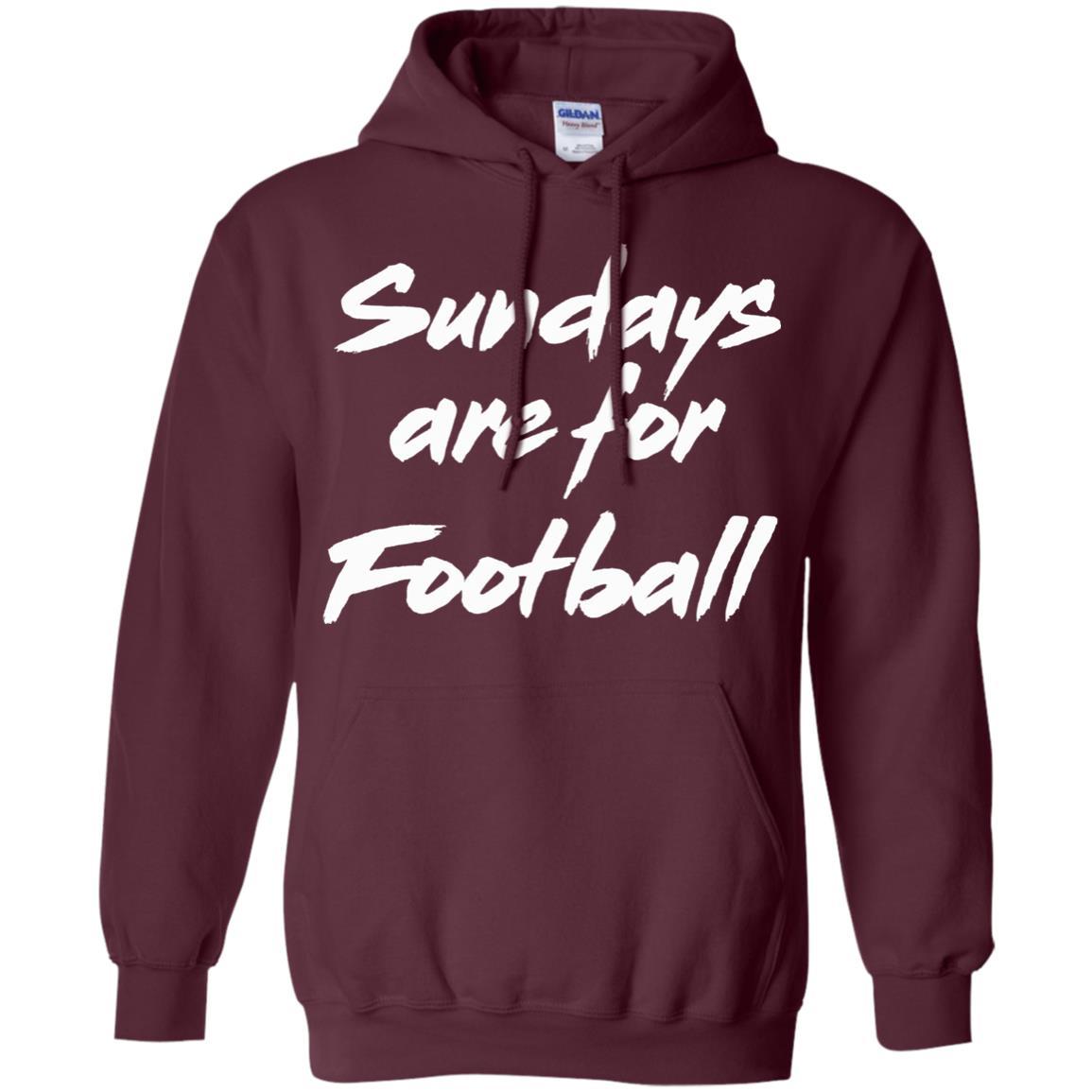 Football Lover T-shirt Sundays Are For Football Maroon
