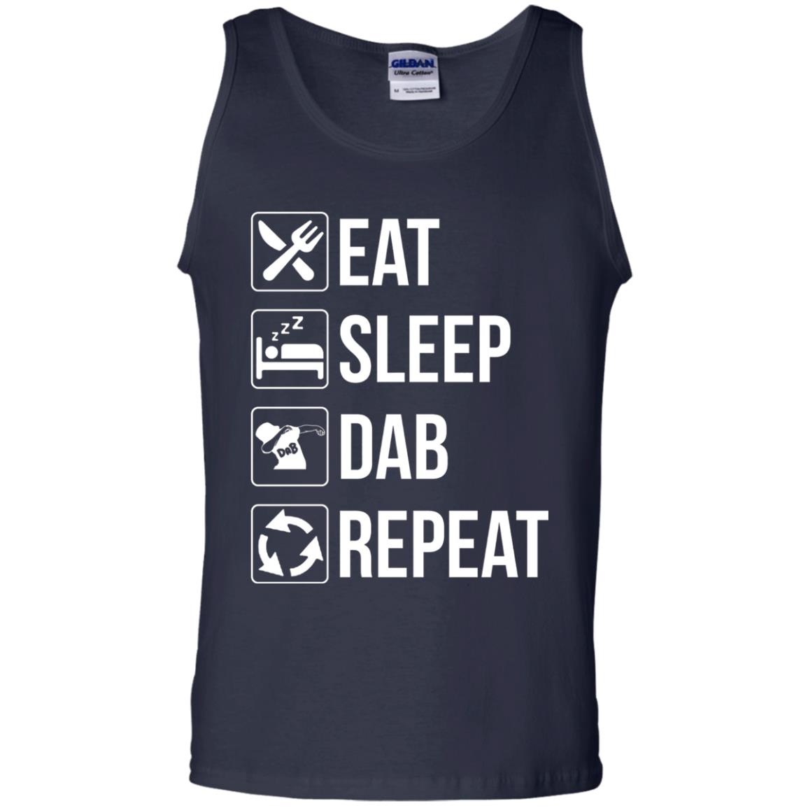 Funny Eat Sleep Dab Repeat T-shirt Navy