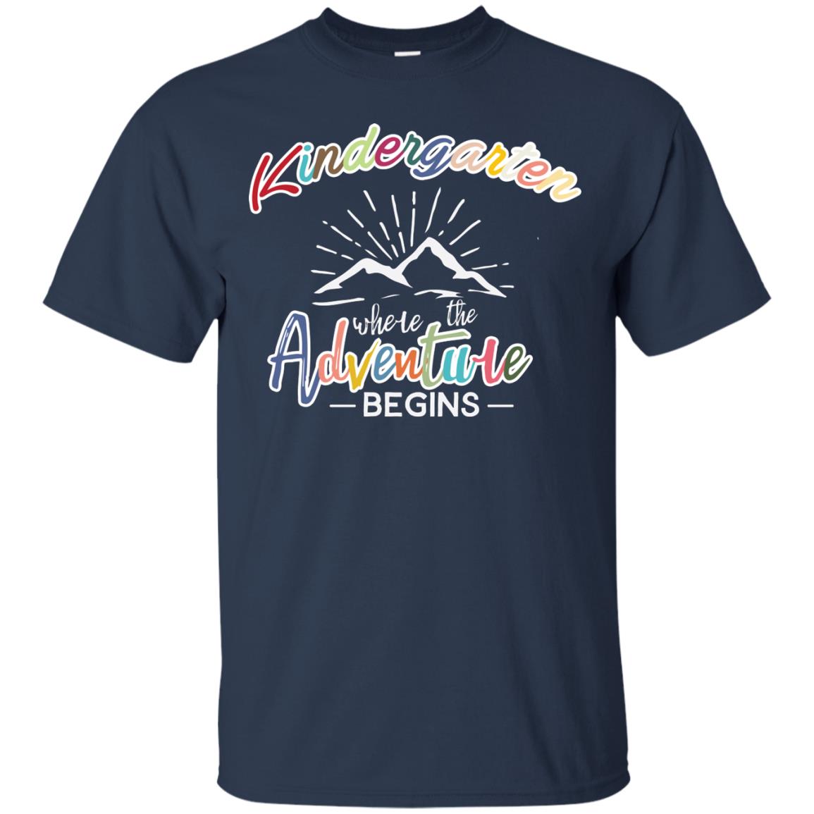 Kindergarten Where The Adventure Begins Shirt Navy