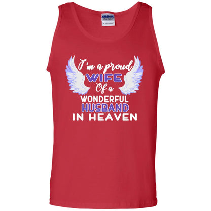 I'm A Proud Wife Of A Wonderful Husband In Heaven Best Shirt For Wife Red