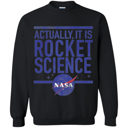 Science T-shirt Actually It Is Rocket Science Graphic Black