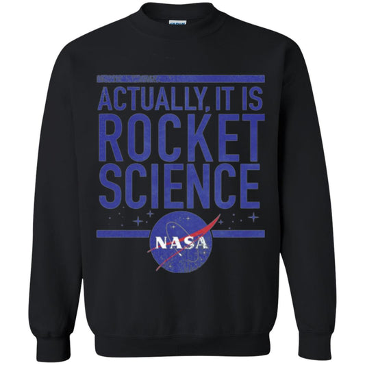 Science T-shirt Actually It Is Rocket Science Graphic Black
