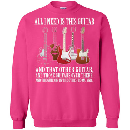 Guitar Lovers T-shirt All I Need Is This Guitar Heliconia