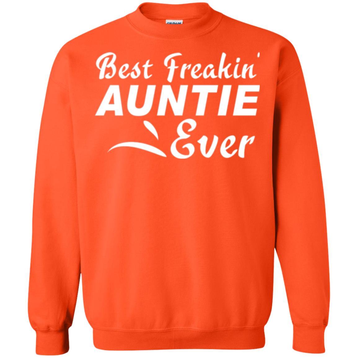 Aunt T-shirt Best Freakin' Auntie Ever Orange