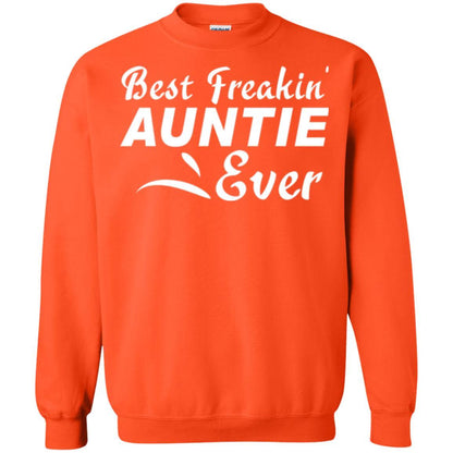 Aunt T-shirt Best Freakin' Auntie Ever Orange