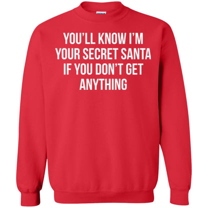 Christmas T-shirt You_ll Know I_m Your Secret Santa Red