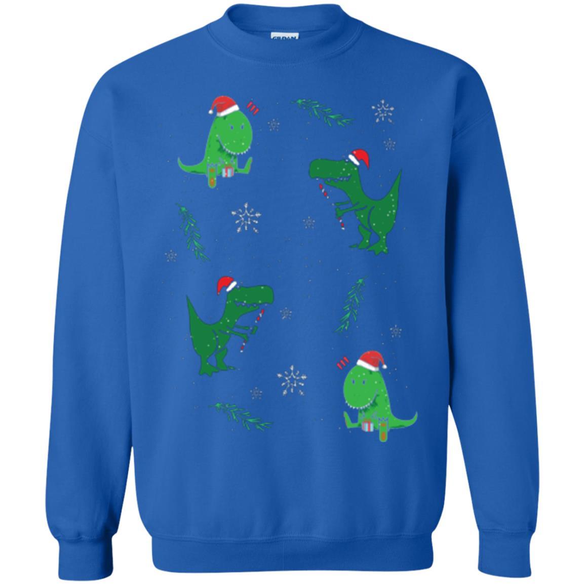 Funny Christmas T-shirt Merry Christmas Dinosaur Royal
