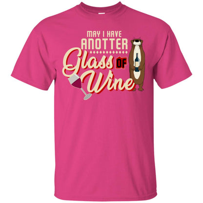 May I Have Anotter Glass Of Wine Funny Otter Shirt For Drinking Lovers Heliconia
