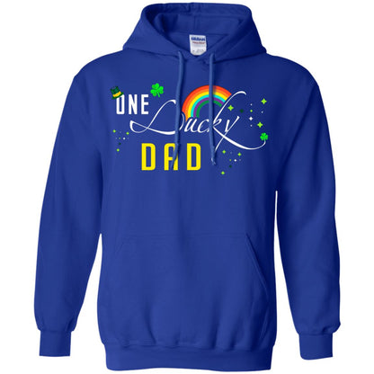 One Lucky Dad St. Patrick_s Day T-shirt Royal
