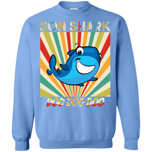 Son Shark Doo Doo Doo Family Shark Gift ShirtG180 Gildan Crewneck Pullover Sweatshirt 8 oz.