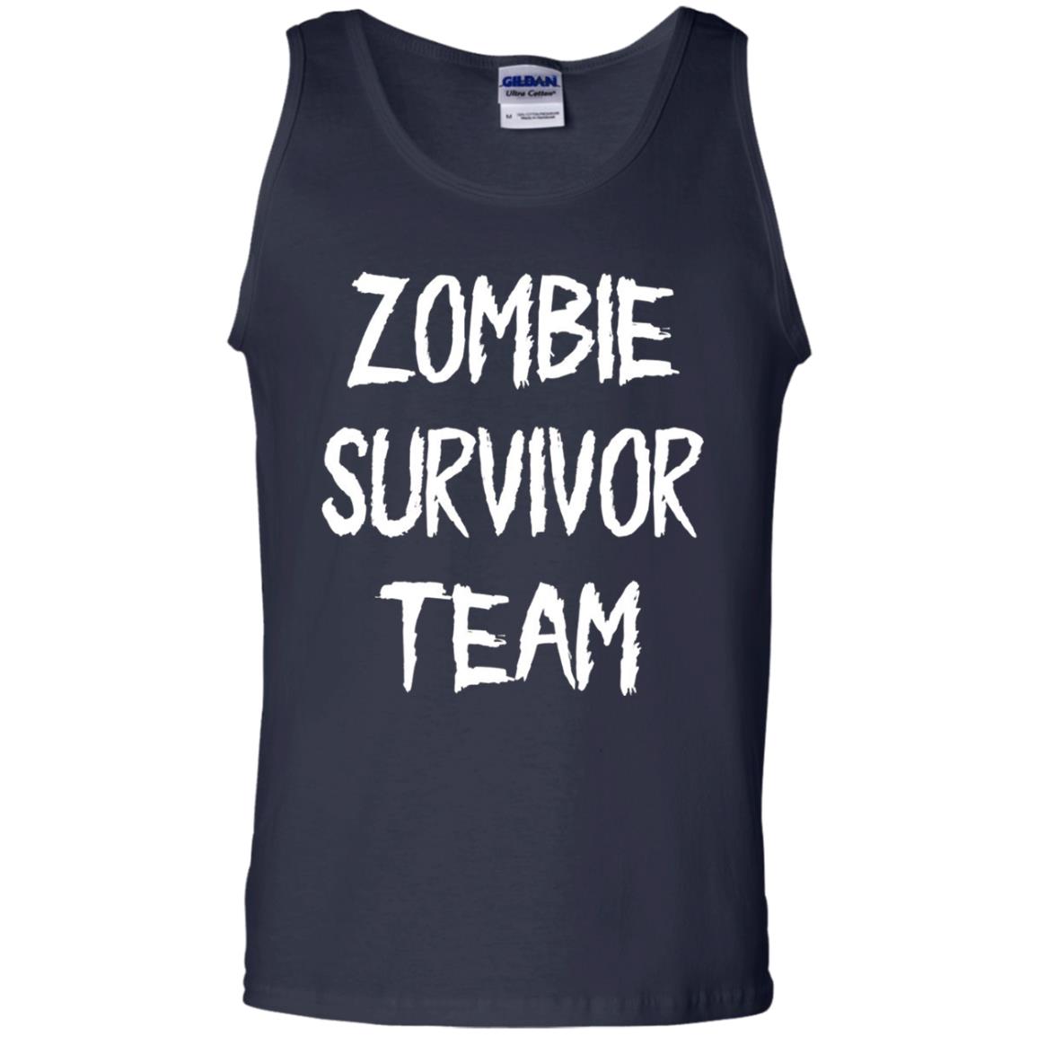 Zombie Lover T-shirt Zombie Survivor Team Navy