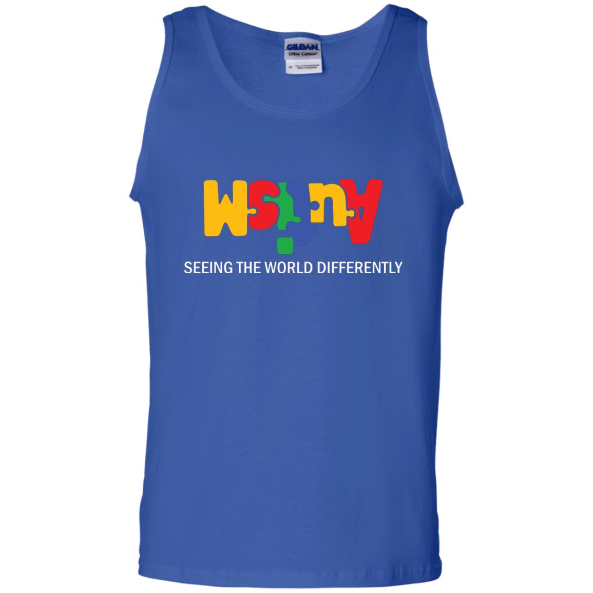 Autism Awareness T-shirt Seeing The World Differently Royal