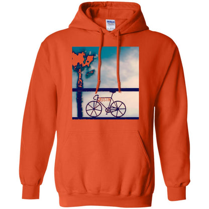 Biking In Austin T-shirt Orange