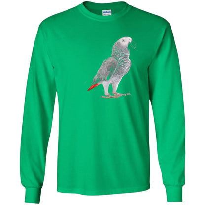 Funny African Grey Parrot Bird T-shirt Irish Green