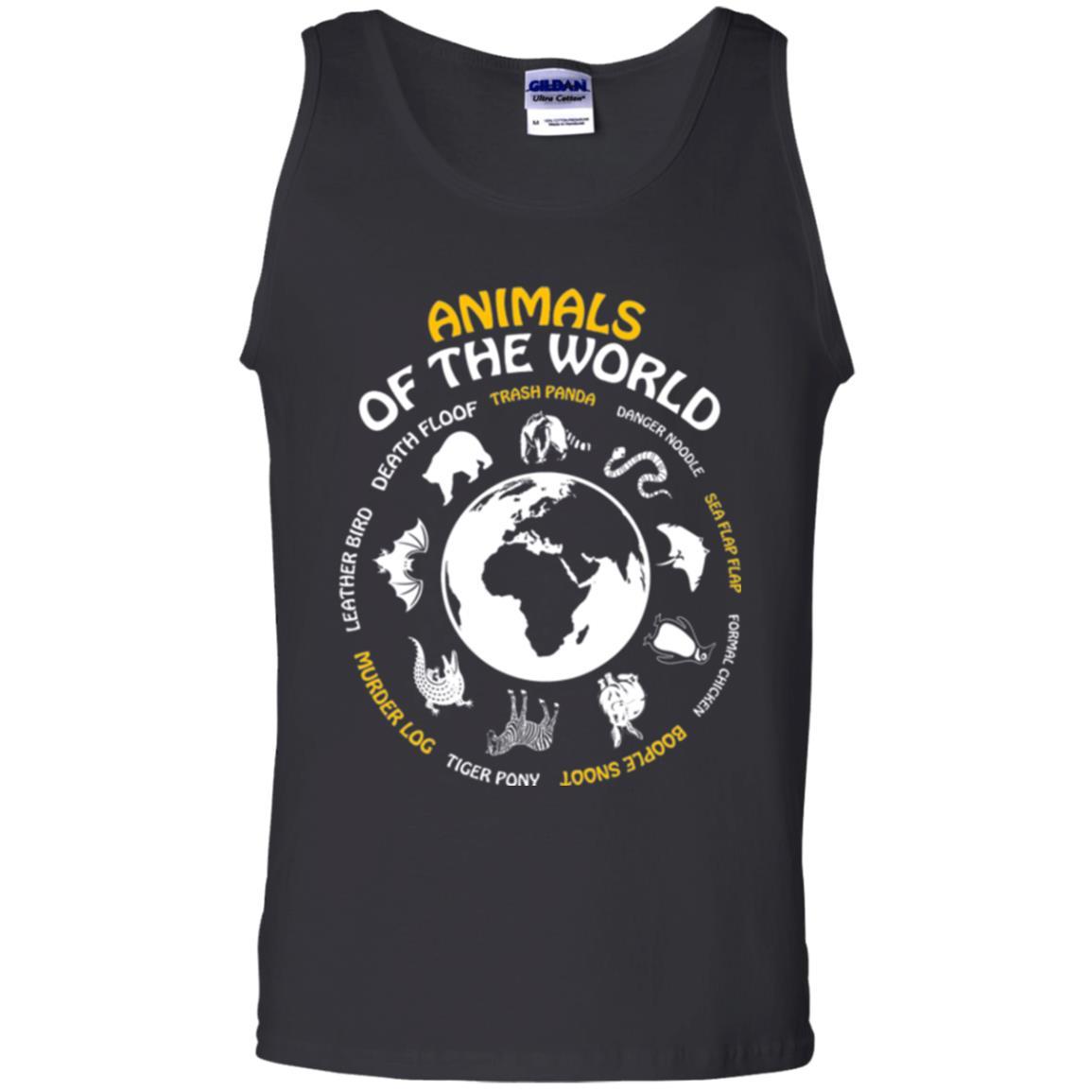 Animals Of The World T-shirt Black