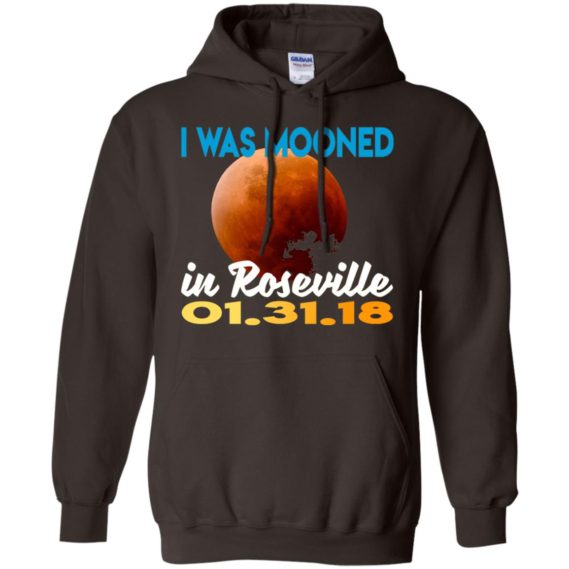 Mooned In Roseville Lunar Eclipse Matching Family T-shirt Dark Chocolate