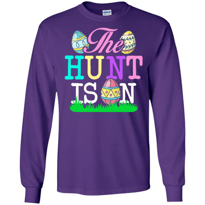 Easter Shirt The Hunt Is On Purple