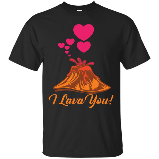 Valentines Day T-shirt I Lava You Black