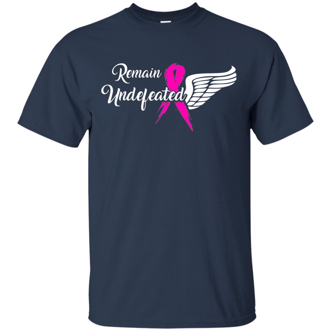 Breast Cancer T-shirt Remain Undefeated Navy