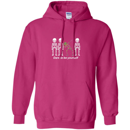 Dabbing T-shirt Dabbing Skeleton Dare To Be Yourself Heliconia
