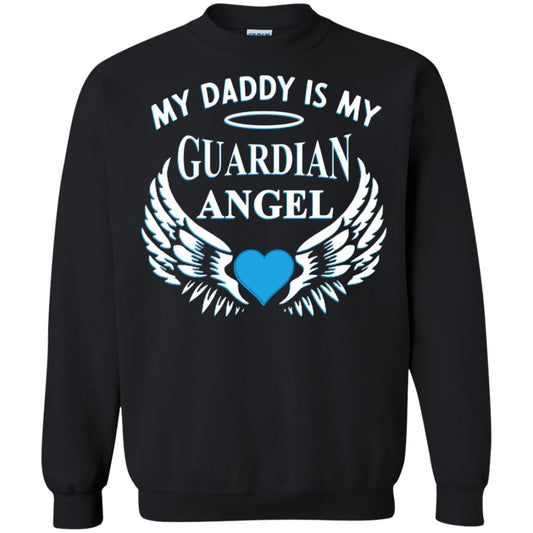 My Daddy Is My Guardian Angel Daddy In Heaven Shirt Black