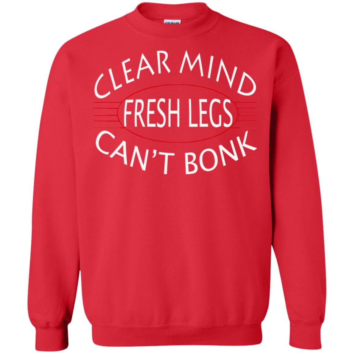 Clear Mind Fresh Legs Can't Bonk Marathon Running Shirt Red