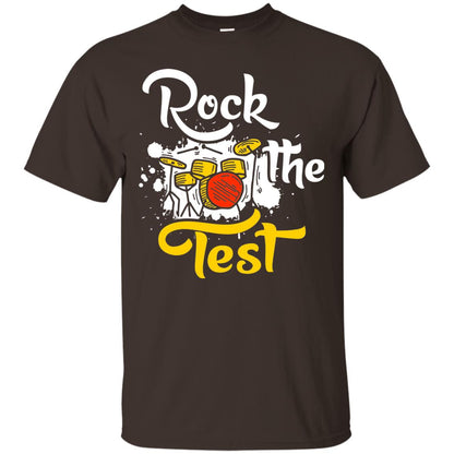 Musical Finals T-shirt Rock The Test Dark Chocolate