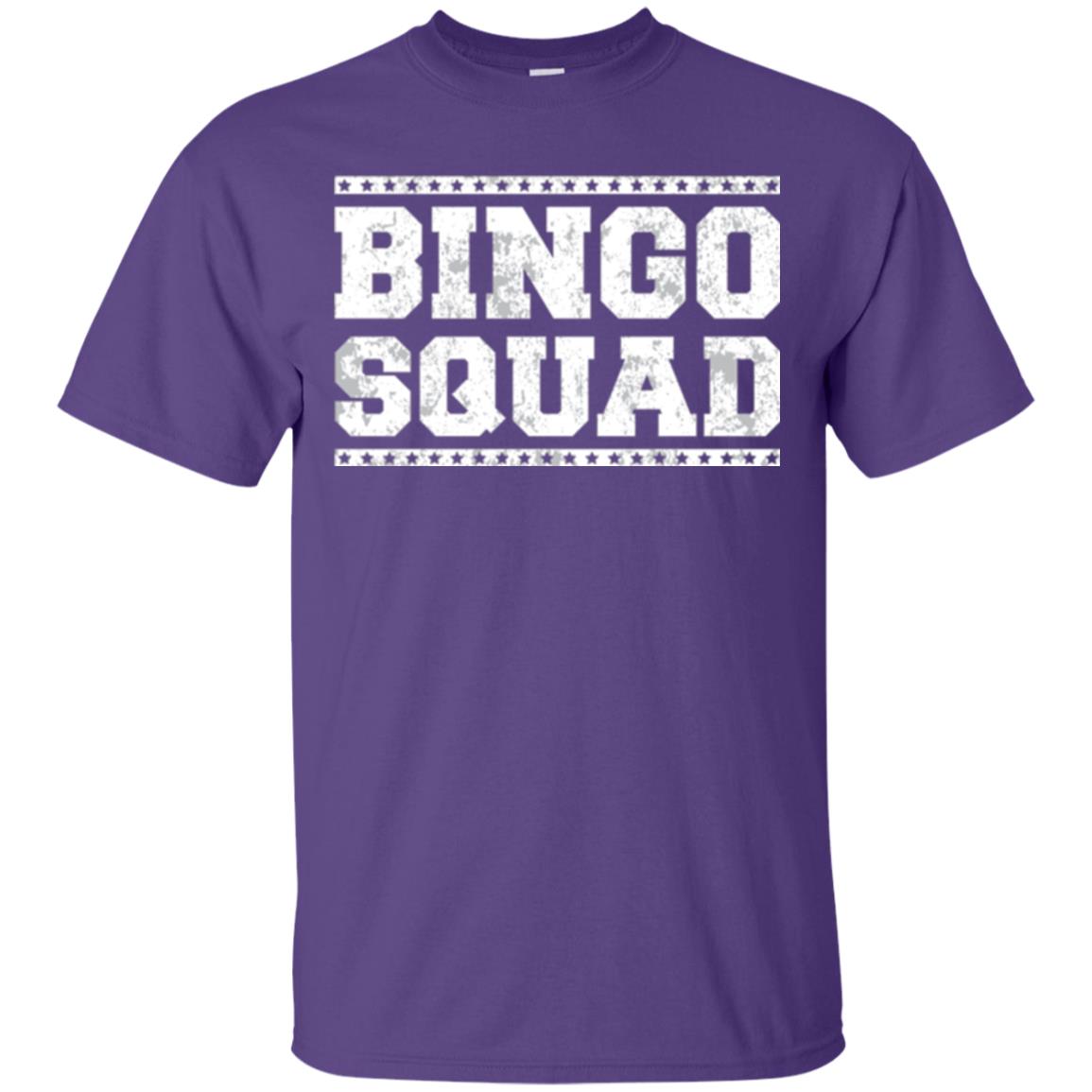 Bingo Squad Distressed Style Lucky Player T-shirt Purple