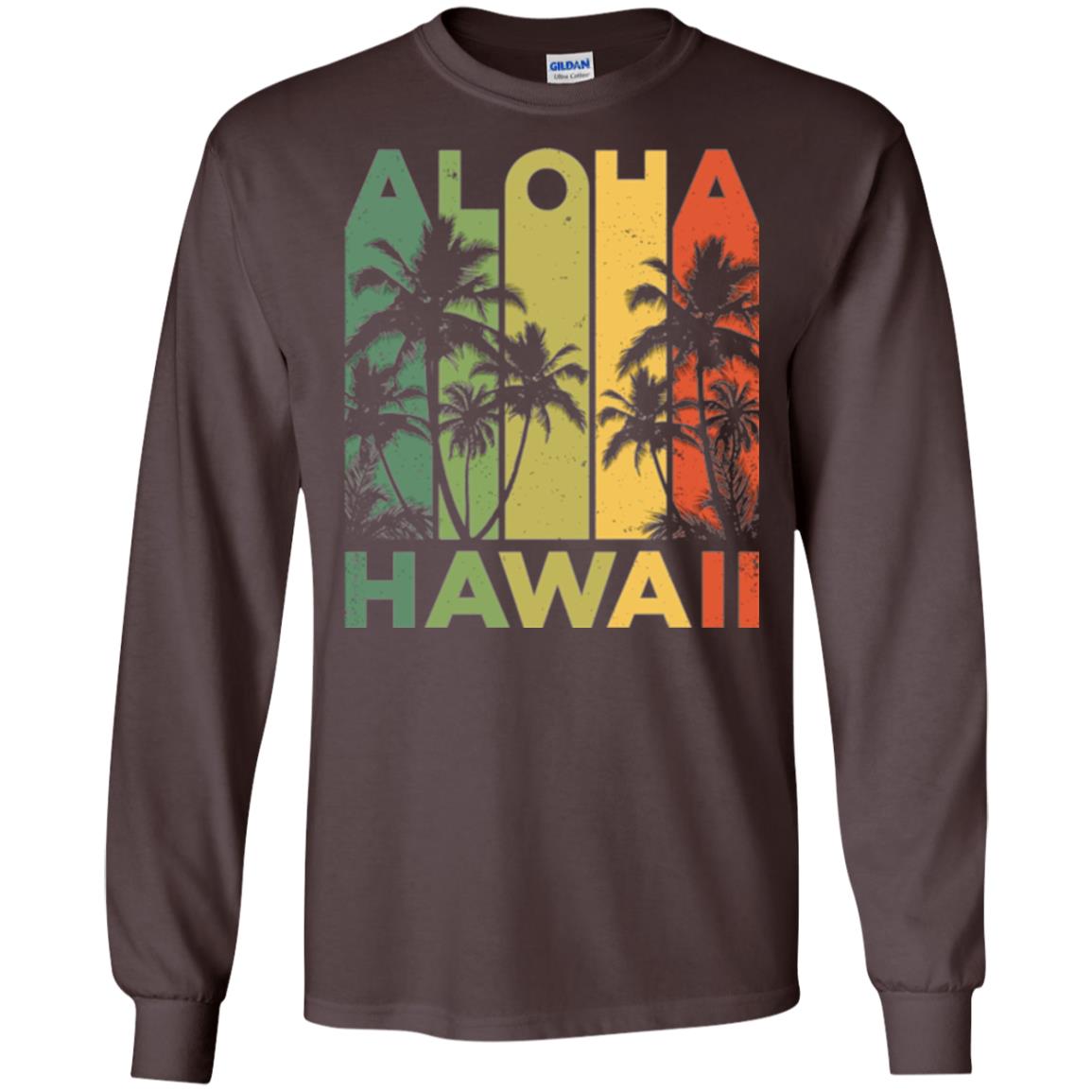 Vintage Hawaiian Islands T-shirt Dark Chocolate