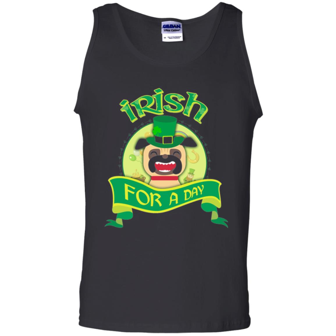 Saint Patrick_s Day T-shirt Amazing I_m Irish Pug Black