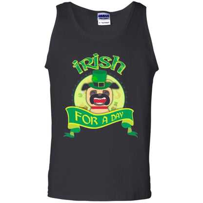 Saint Patrick_s Day T-shirt Amazing I_m Irish Pug Black