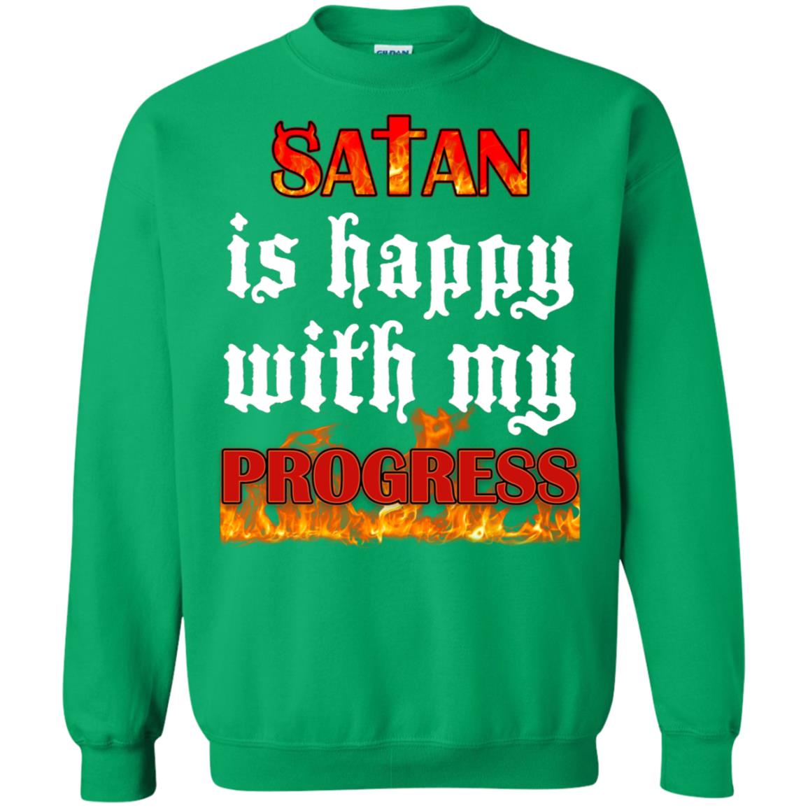 Santa Is Happy With My Progress Shirt Irish Green