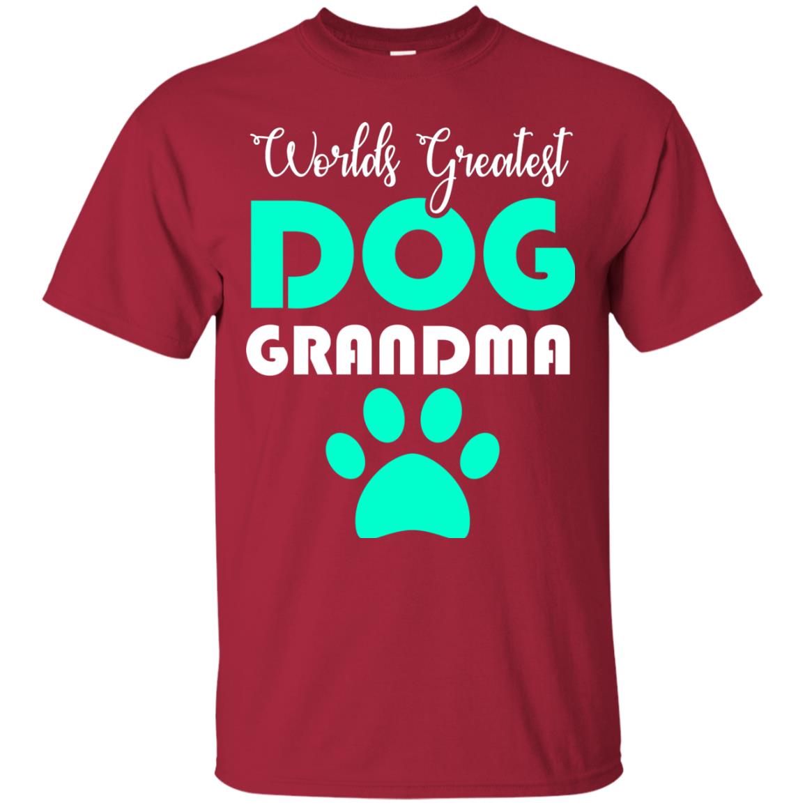 Worlds Greatest Dog Grandma Gift Shirt For Nana Cardinal