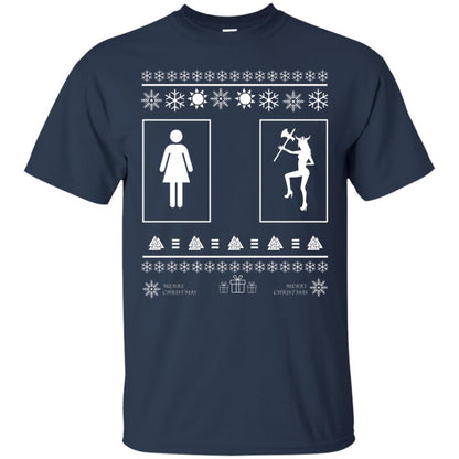 Your Wife And My Wife Valhalla Ugly Christmas Gift Shirt For Husband Navy
