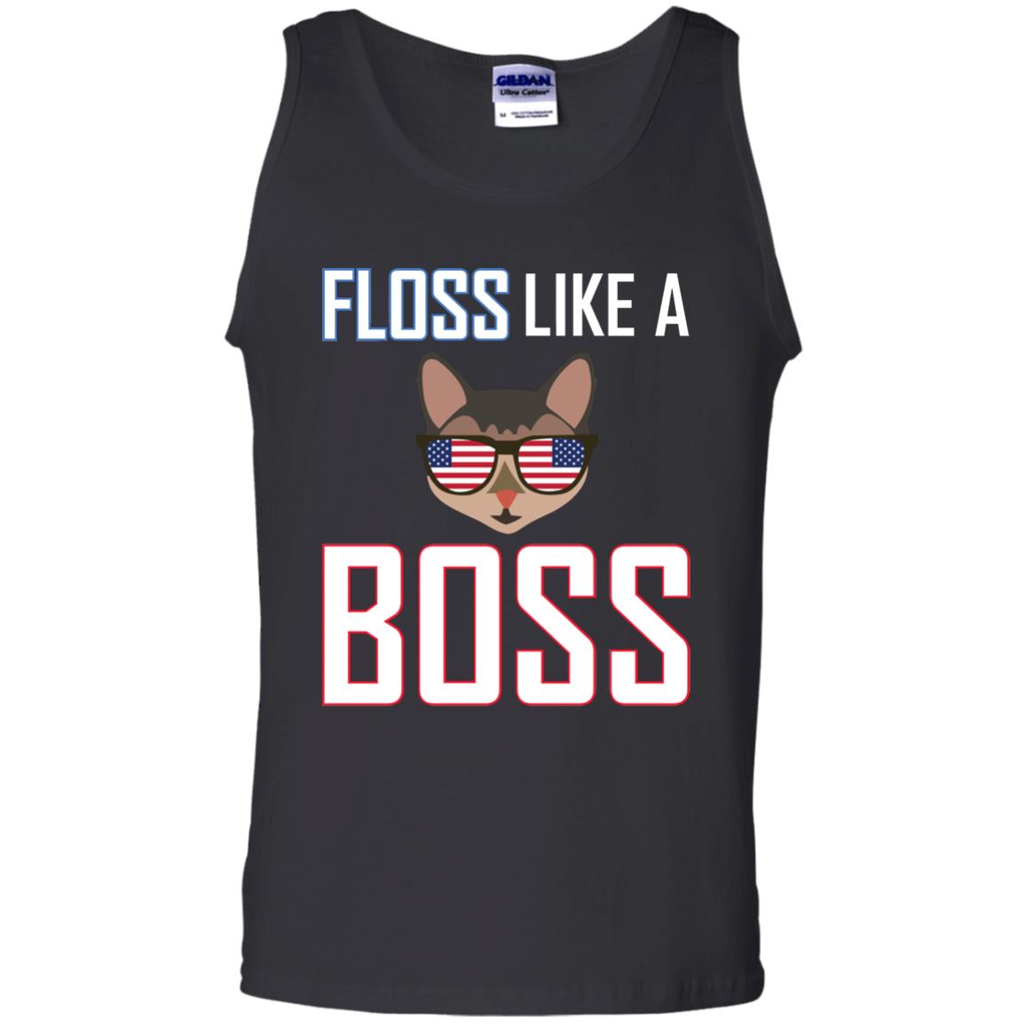 Floss Like A Boss Cat Shirt Black