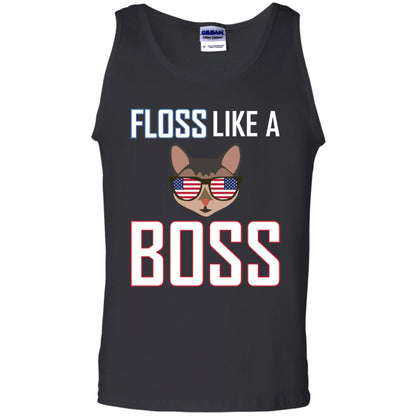Floss Like A Boss Cat Shirt Black