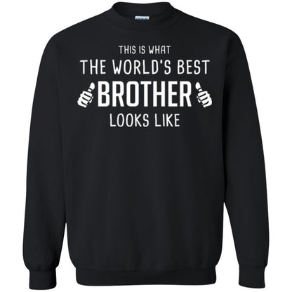 Brother T-shirt This Is What The Worlds Best Brother Looks Like Black