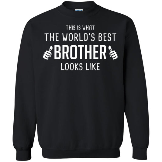 Brother T-shirt This Is What The Worlds Best Brother Looks Like Black