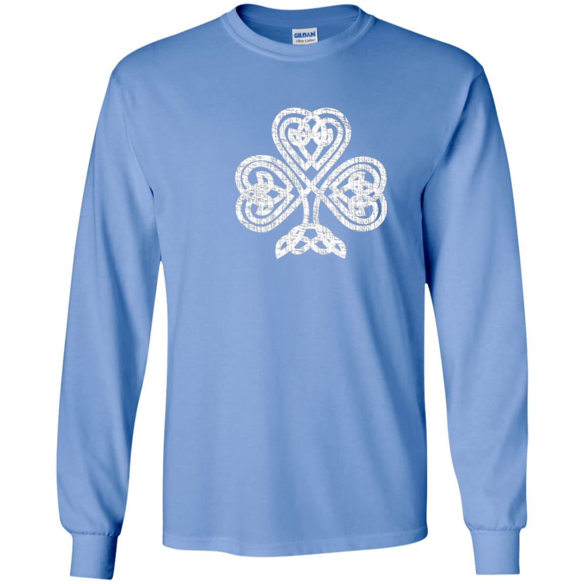 Irish Shamrock Knot Symbol St. Patrick_s Day T-shirt Carolina Blue