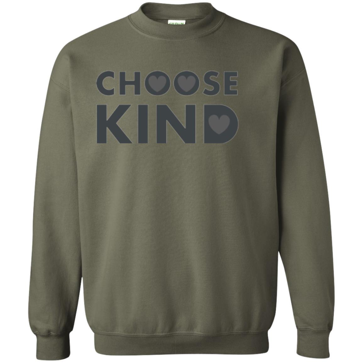 Anti Bullying T-shirt Choose Kind Military Green