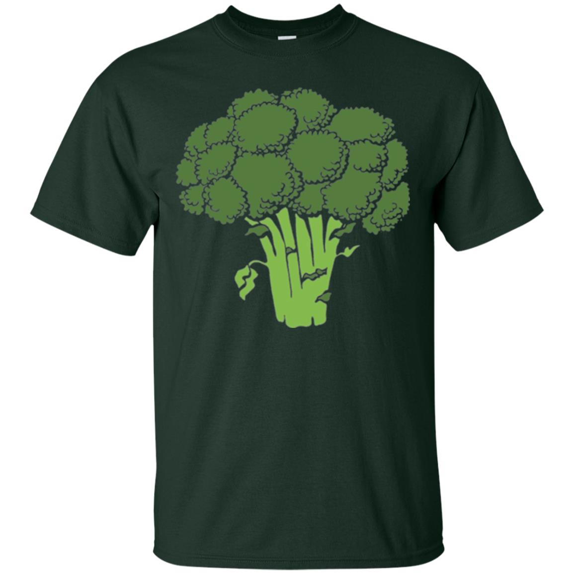 Broccoli Is Life T-shirt Funny Graphic Vegetable Forest Green