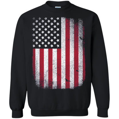 Usa Flag T-shirt 4th July Black