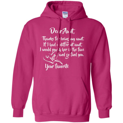 Family T-shirt Dear Aunt Thanks For Being My Aunt Heliconia