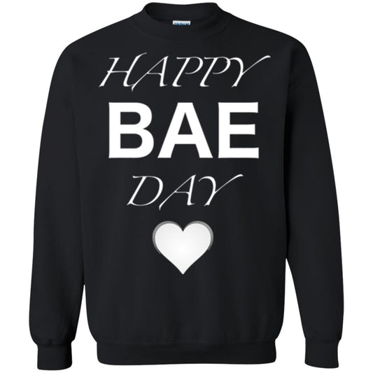 Valentine_s Day T-shirt Happy Bae Day Black