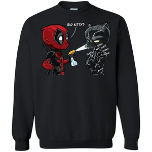 Deadpool Black Panther Bad Kitty Film Lover T-shirt