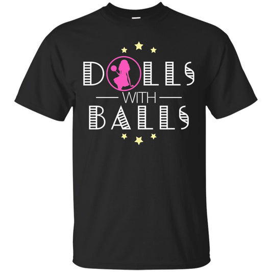 Bowling Lover T-shirt Dolls With Balls T-shirt Black